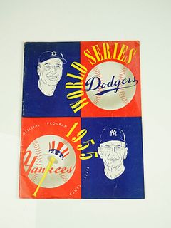 1955 World Series Official Baseball Program NY Yankees vs NY Dodgers