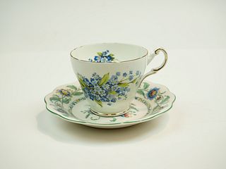 Regency England Bone China Tea Cup & Saucer 