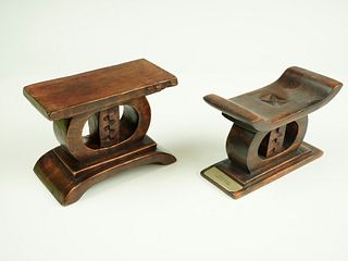 Pocket-Size Ghanaian Ashanti stools