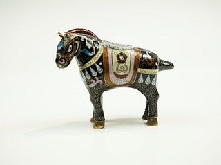 Cloisonne Tang Dynasty Horse Figure