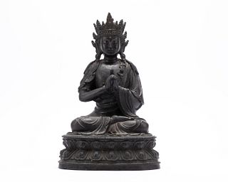 A bronze Vairocana Buddha, late Ming dynasty