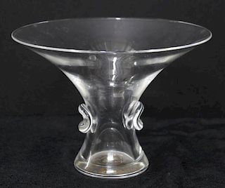 Steuben Crystal Art Glass "Bouquet" Vase