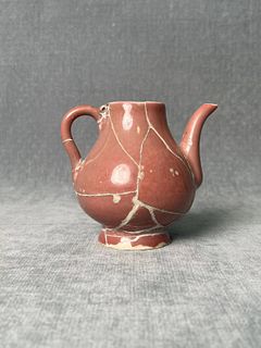 A Hongwu Period (1368-1398) Red Glazed Teapot - Ming Dynasty
