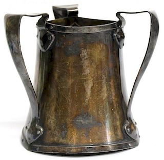 Large Arts & Crafts Silver-Plate 3-Handle Tankard