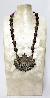 North African Tribal Beaded Necklace