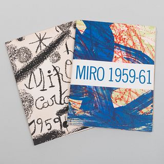 Joan Miró (1893-1983): Cartones; and Miro 1959-61