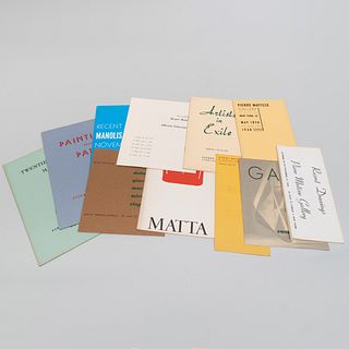 Group of Pierre Matisse Exhibition Catalogues