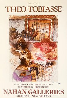 THEO TOBIASSE- Exhibition lithograph