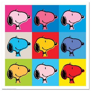 Peanuts, "Snoopy Goes Pop!" Hand Numbered Limited Edition Fine Art Print with Certificate of Authenticity.