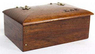 Mahogany Monogrammed Box