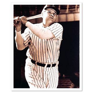 Babe Photograph of Iconic Baseball Player, Babe Ruth.