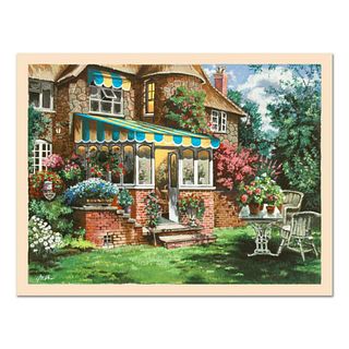 Anatoly Metlan, "Greenhouse" Limited Edition Serigraph, Numbered and Hand Signed with Certificate of Authenticity.