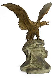Vintage Cast Metal American Eagle Figurine