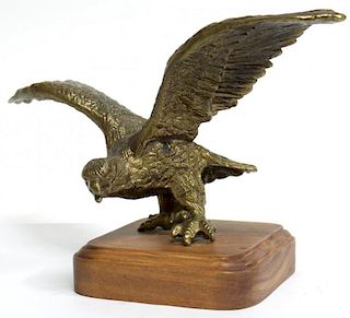 Vintage Cast Gilt Bronze American Eagle