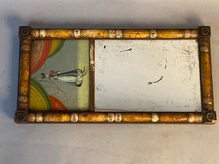Reverse Painted Glass Mirror