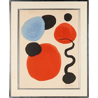 Alexander Calder, color lithograph, 1969
