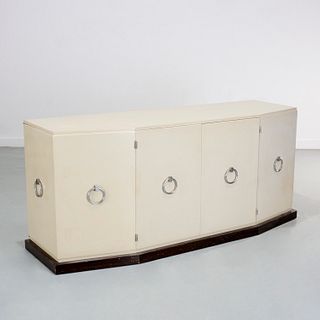 Tommi Parzinger, lacquered angle-front credenza