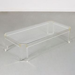 Parc Picould, lucite coffee table