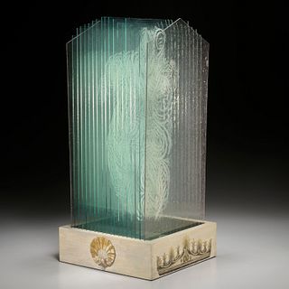 Carol Cohen, stacked glass sculpture, 1994