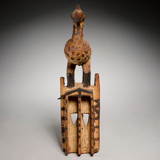 Dogon Peoples, wood carved bird mask