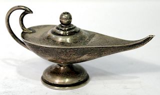 Vintage Sterling Aladdin's Lamp, Mexico