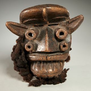Guere-Wobe Peoples, carved mask, ex-Wright