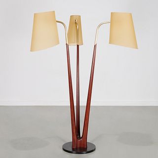 Vladimir Kagan, rare Swan Neck floor lamp