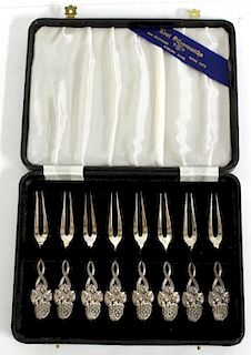 Set of Vintage Tiffany & Co. Silver Fruit Forks