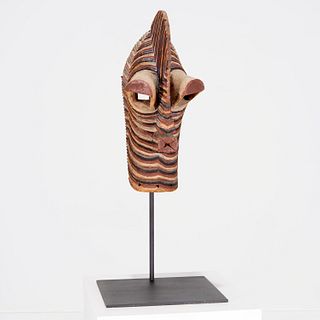 Songye Peoples, polychrome 'Kifwebe' mask