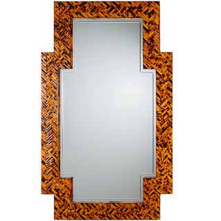 Harrison Van Horn tessellated bamboo mirror