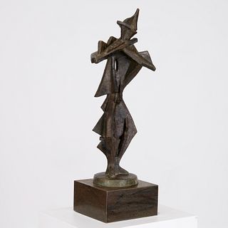 Nat Werner, large cubist bronze