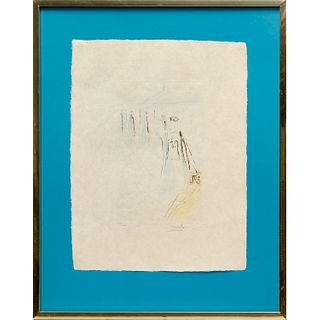 Salvador Dali, signed drypoint etching, 1971