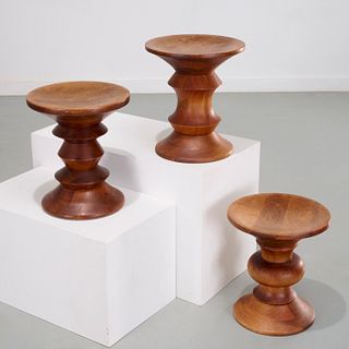 Charles & Ray Eames, set (3) Time Life stools