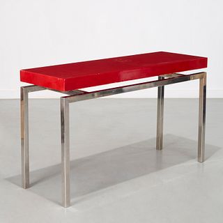 Guy Lefevre (style), lacquered and metal console