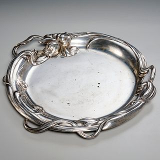 Austrian Jugendstil silver tray