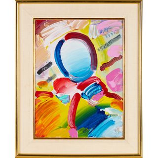 Peter Max, oil/acrylic on canvas, 1985
