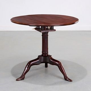 George III mahogany tilt top tripod table