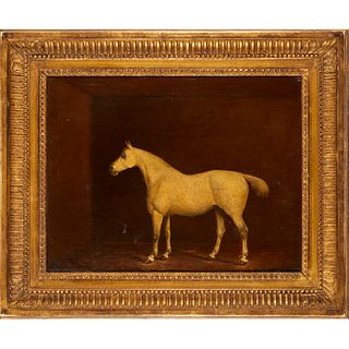 English School, equestrian oil on canvas