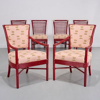 McGuire, (6) chairs supplied by Mario Buatta