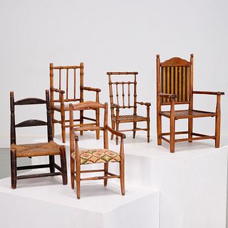Nice antique Salesman Sample chair collection