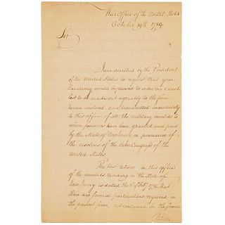 Henry Knox (attrib.), autograph letter, signed