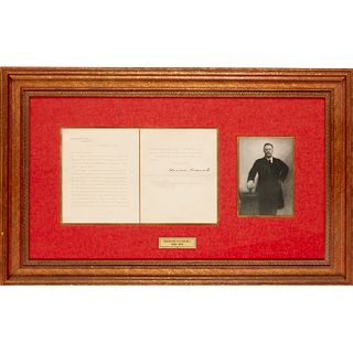 Theodore Roosevelt (attrib.), typed letter, signed