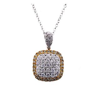 Kallati Gold Diamond Pendant Necklace 