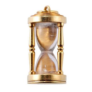 Tiffany &amp; Co 18k Gold Hourglass Charm Pendant