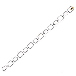 Silver Diamond Link Bracelet