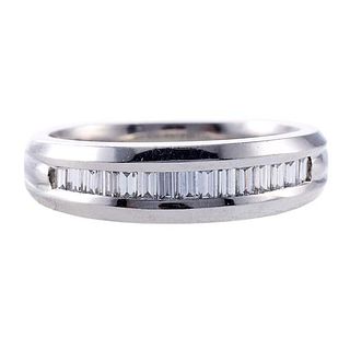 Scott Kay Platinum Diamond Wedding Band Ring