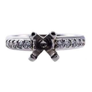 Scott Kay Platinum Diamond Engagement Ring Setting