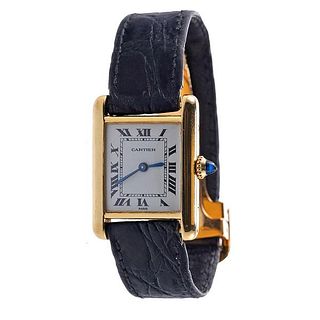 Cartier Tank 18k Gold Mechanical Watch