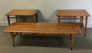 Set of Lane End Tables and Matching Coffee Table.