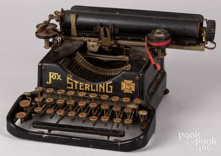 Scarce Fox Sterling typewriter, ca. 1920